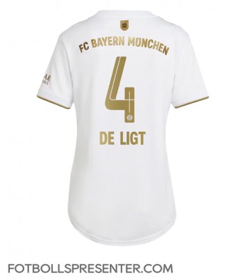 Bayern Munich Matthijs de Ligt #4 Borta Matchtröja Dam 2022-23 Kortärmad